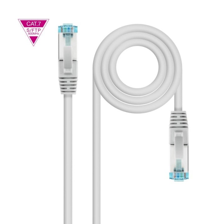 Nanocable Cable de Red Cat.7 600MHz LSZH SFTP PIMF AWG26 1.5m Gris