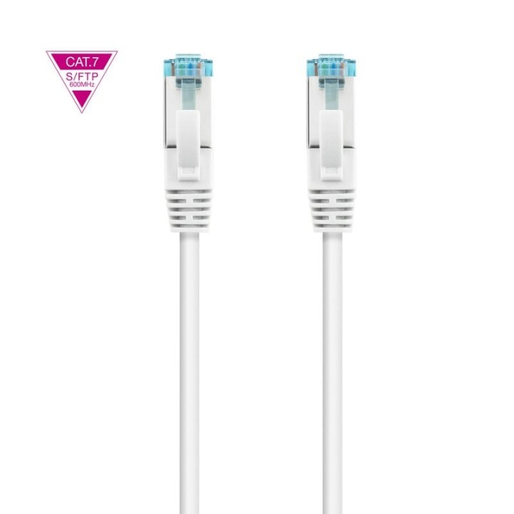 Nanocable Cable de Red Cat.7 600MHz LSZH SFTP PIMF AWG26 2m Blanco