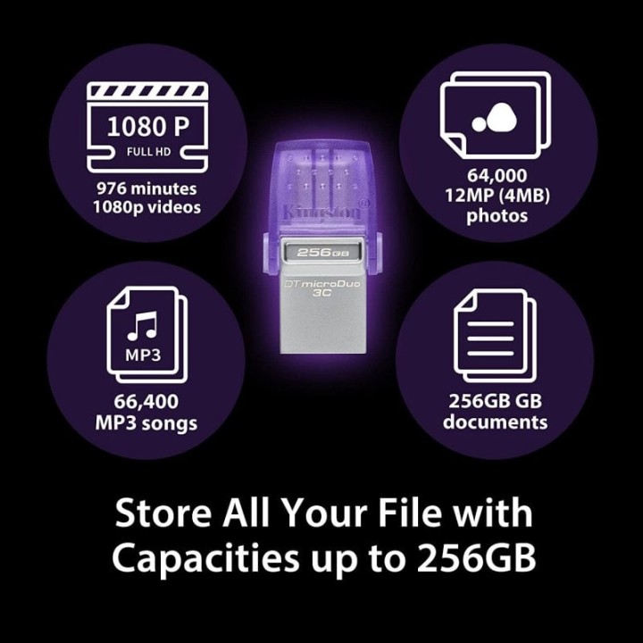 Kingston DataTraveler microDuo 3C 128GB USB 3.2 USB-C OTG