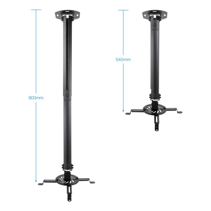 Soporte de Techo TooQ Proyector 20Kg Negro (PJ3030TN-B)