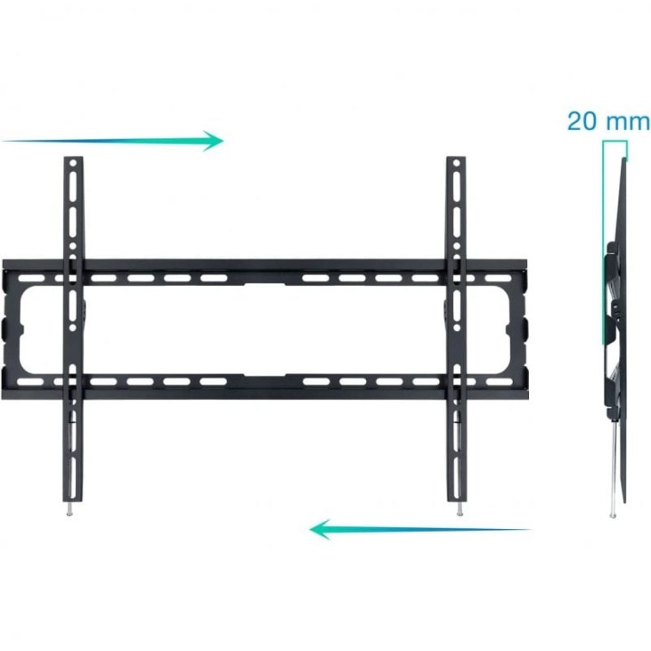 TooQ Soporte de Pared para Monitor/TV 37"-80" VESA 600x400 Máx. 45Kg