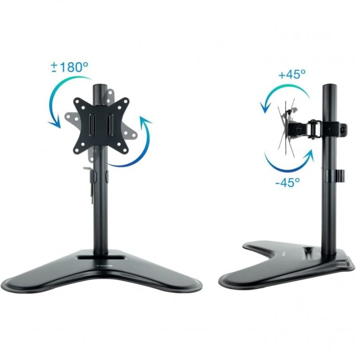 TooQ Soporte de Mesa Inclinable/Giratorio para Monitor 17"-32" VESA 100x100 Máx. 9Kg