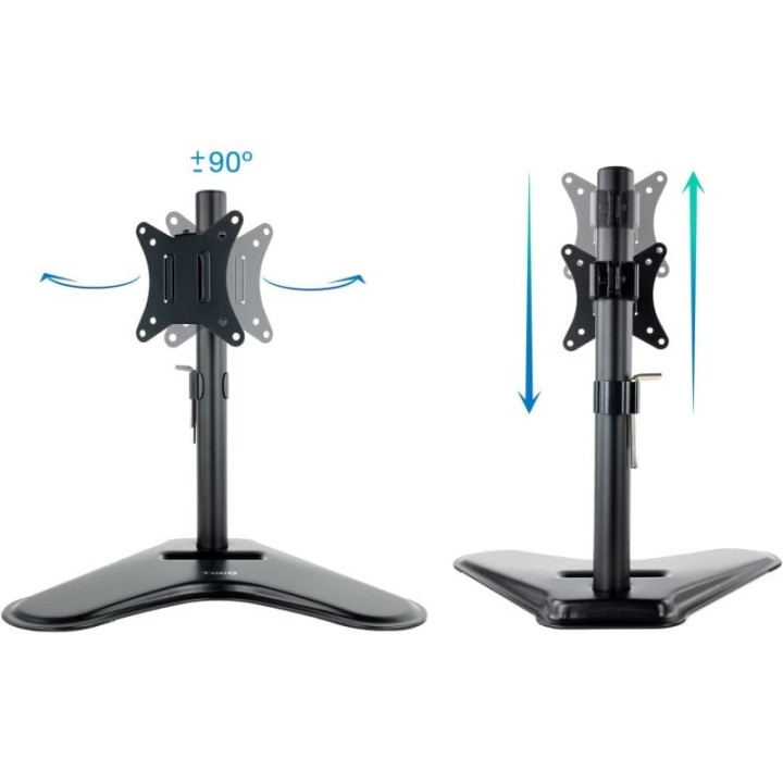 TooQ Soporte de Mesa Inclinable/Giratorio para Monitor 17"-32" VESA 100x100 Máx. 9Kg