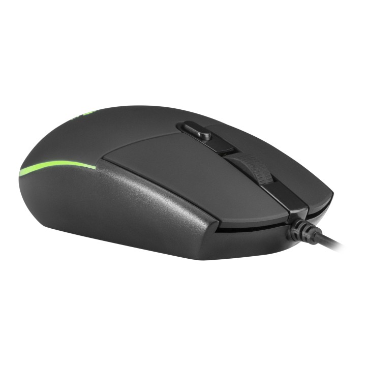 Ratón Mars Gaming Óptico RGB USB-A 3200dpi Negro (MMG)