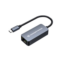 Adaptador CONCEPTRONIC USB-C 3.0 a RJ45 Gris (ABBY12GC)