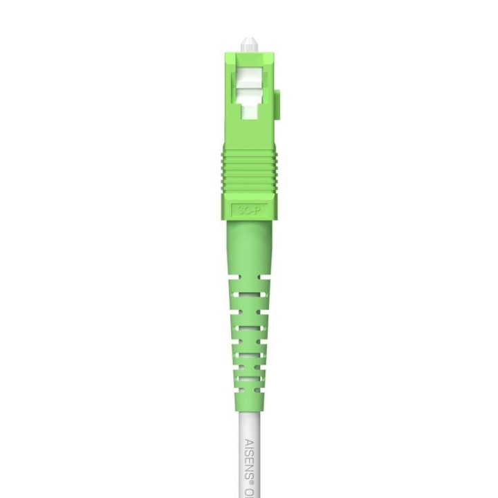 Aisens A152-0619 Latiguillo Fibra Óptica SC/APC a SC/APC Monomodo G657A2 150m Blanco