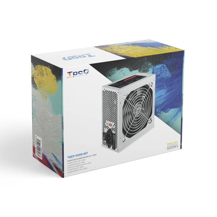 Fuente TooQ EP-II ATX 500W 120mm Plata (TQEP-500S-INT)