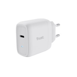 Cargador Trust Maxo 1xUSB-C 45W Pared Blanco (25138)