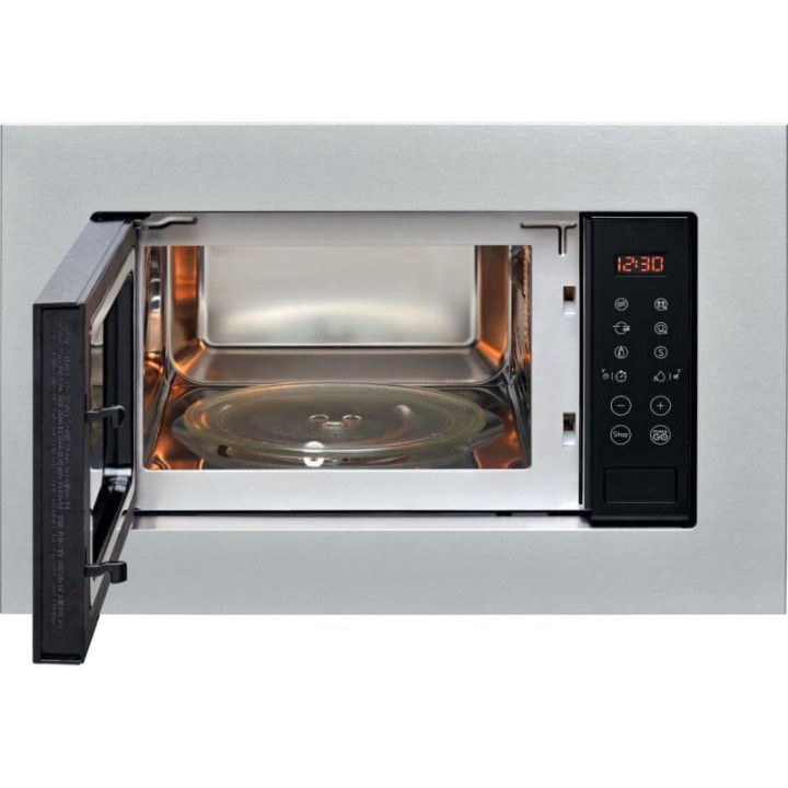 Indesit MWI 120 GX Microondas Integrable con Grill 20L 800W Acero Inoxidable