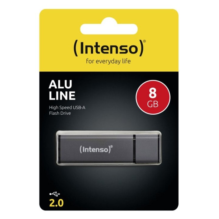 Intenso Alu Line 8GB USB 2.0 Antracita