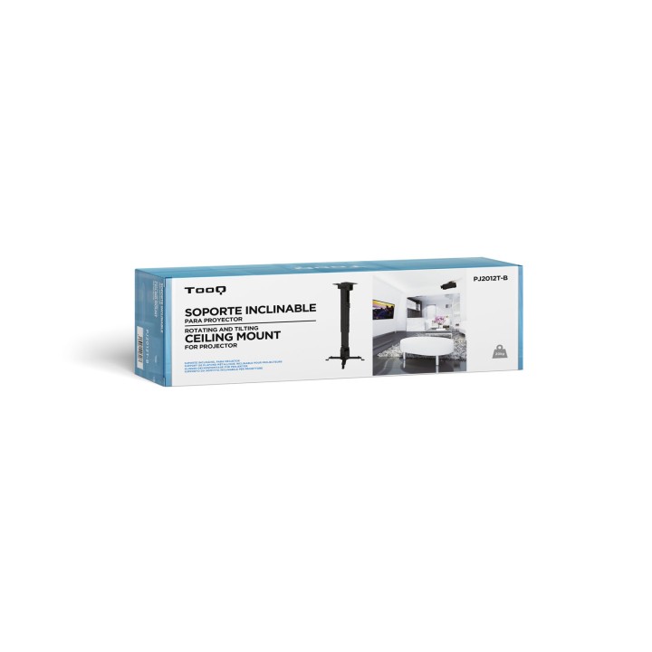 Soporte de Techo TooQ Proyector 20Kg Negro (PJ2012T-B)