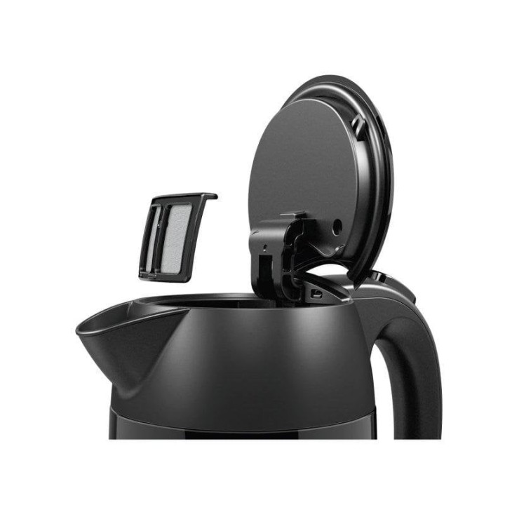 Hervidor eléctrico Bosch TWK3P423 1.7L 2400W Negro acero inoxidable