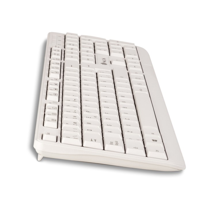 Teclado NGS Multimedia Spike USB 12 Teclas Blanco