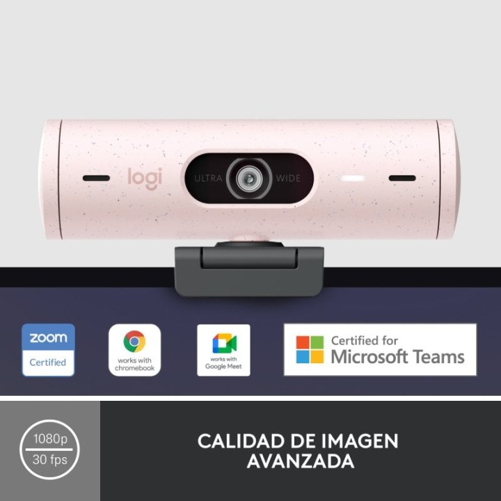 Logitech Brio 500 Webcam FullHD Rosa