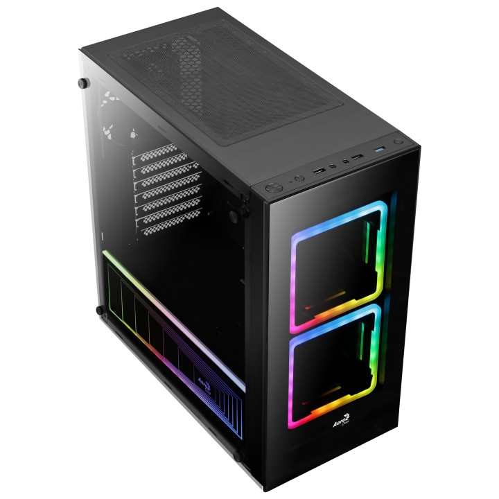 Caja AEROCOOL Tor RGB USB 2.0/3.0 ATX mATX Negra (TOR)