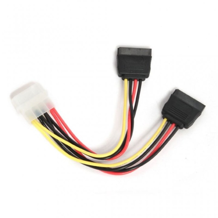 Gembird Cable de Alimentación Molex a 2x SATA 15cm