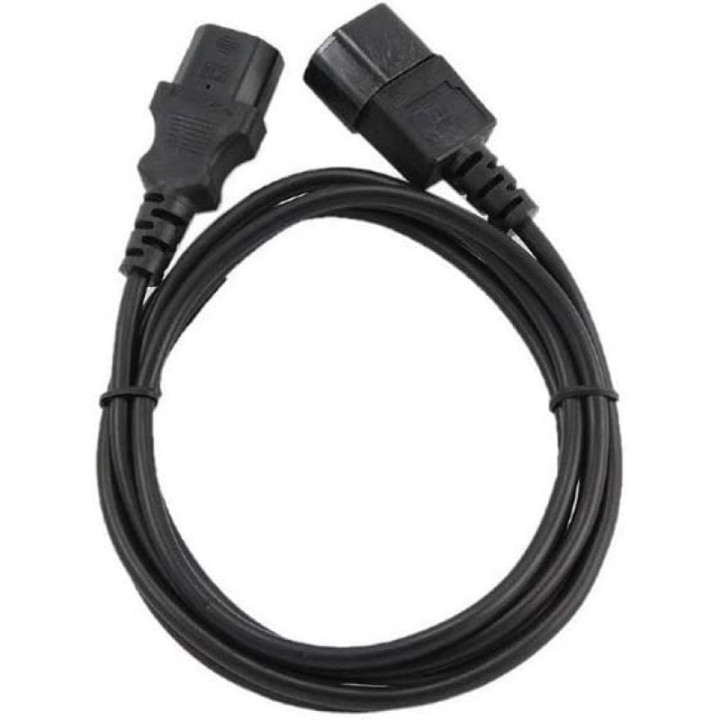 Gembird Cable de Alimentación C13 a C14 Macho/Hembra 1.8m Negro