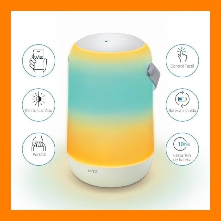 WiZ Lámpara Móvil Portátil WiFi 13.5W 400lm RGB