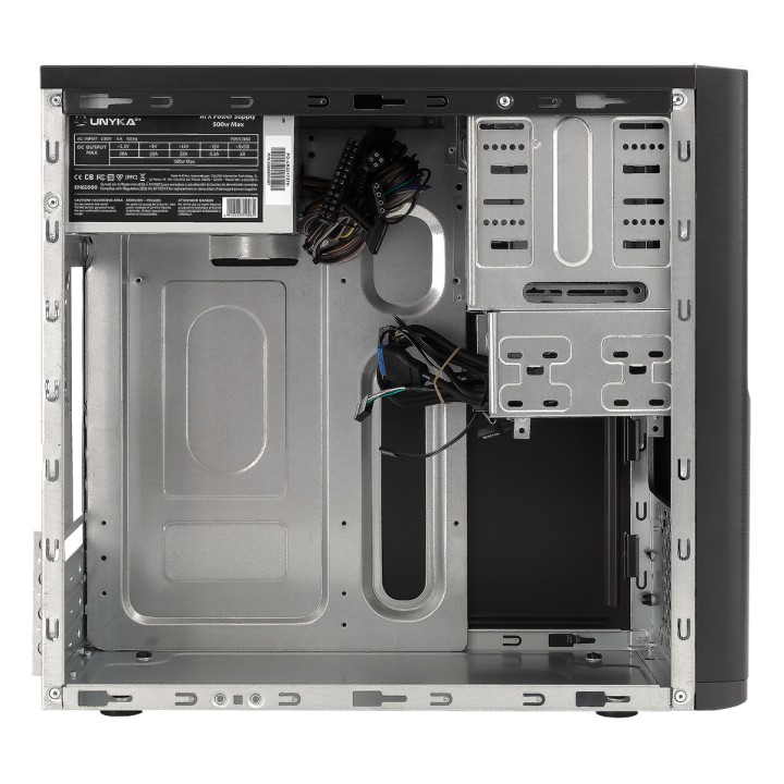 Caja UNYKA Dark Shadow 500W USB2/3 mATX Negra (52082)
