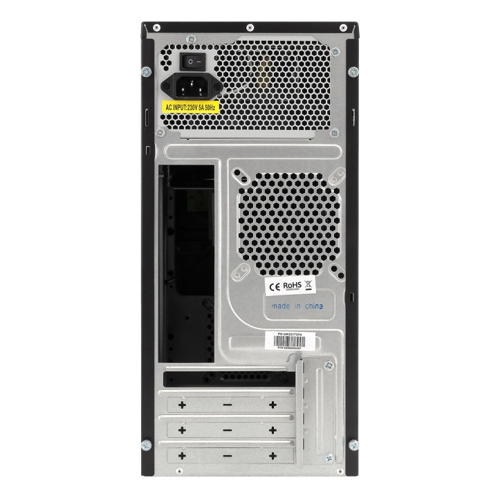 Caja UNYKA Dark Shadow 500W USB2/3 mATX Negra (52082)