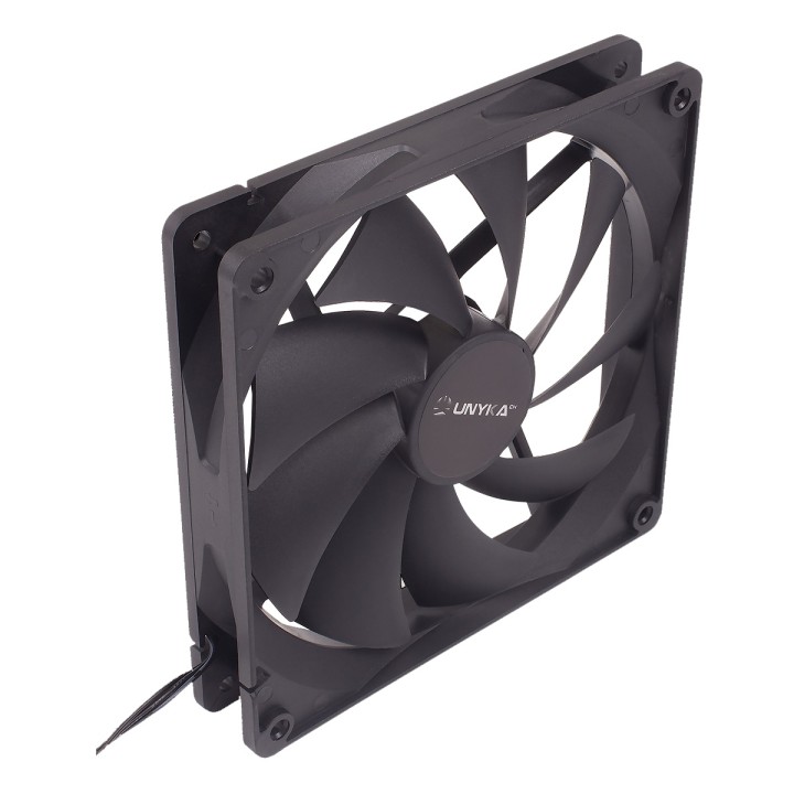 Ventilador UNYKA 140mm Negro (51790)