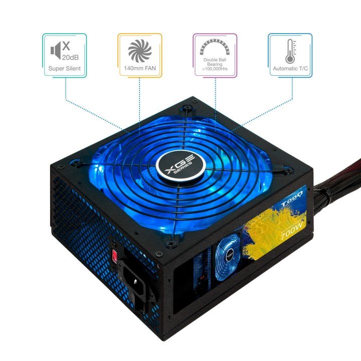 Fuente Gaming TooQ 700W ATX 80+ Bronze (TQXGEII-700SAP)