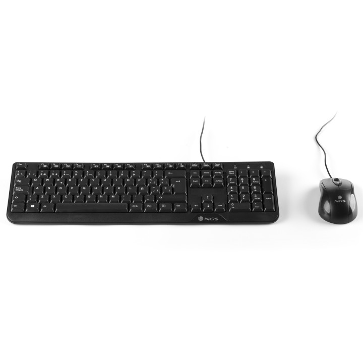 T+Ratón NGS Multimedia USB 1000dpi Negro (COCOA KIT)