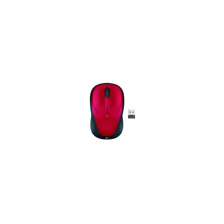 Ratón LOGITECH M235 Wireless Notebook Rojo (910-002496)