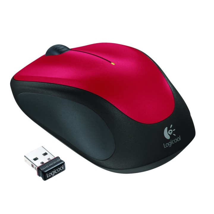 Ratón LOGITECH M235 Wireless Notebook Rojo (910-002496)