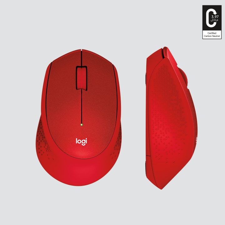 Ratón LOGITECH M330 Silent RF 1000dpi Rojo (910-004911)