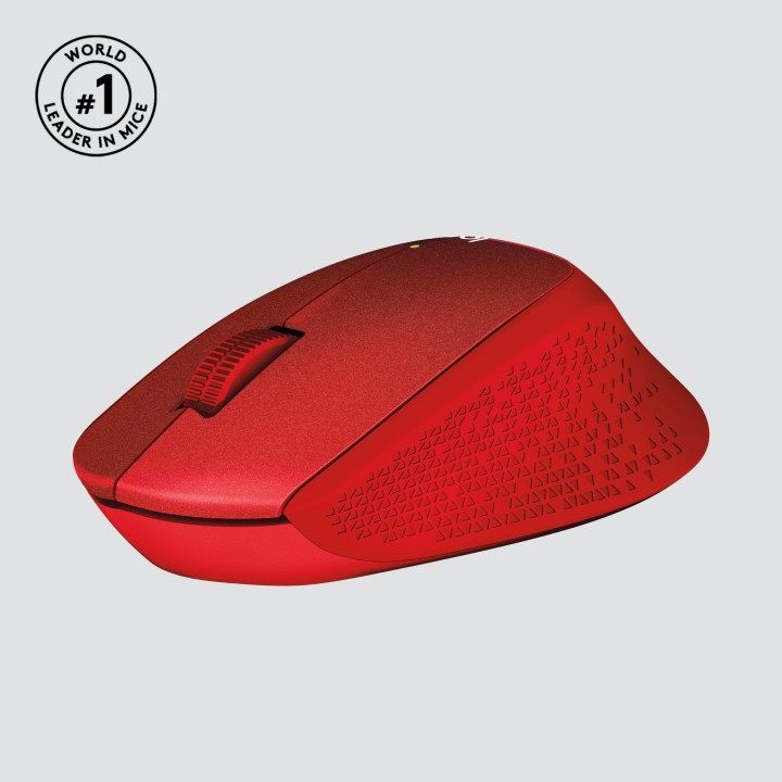 Ratón LOGITECH M330 Silent RF 1000dpi Rojo (910-004911)