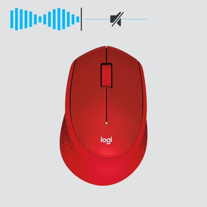 Ratón LOGITECH M330 Silent RF 1000dpi Rojo (910-004911)