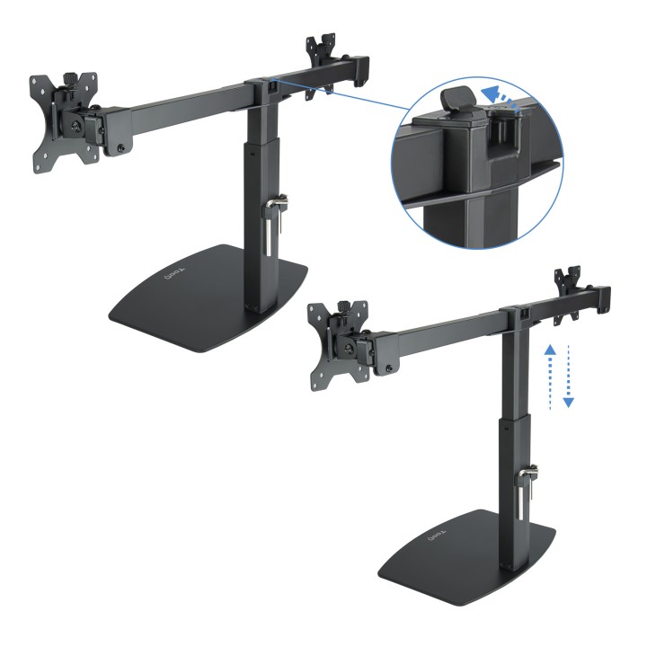 Soporte Mesa TooQ 17"-27" Gira/Inclina 6Kg (DB1727TN-B)