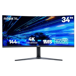 Monitor Gaming NILOX 34" UWQHD Curvo Negro (NXM344KD11)