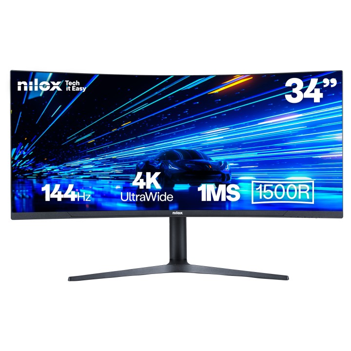 Monitor Gaming NILOX 34" UWQHD Curvo Negro (NXM344KD11)