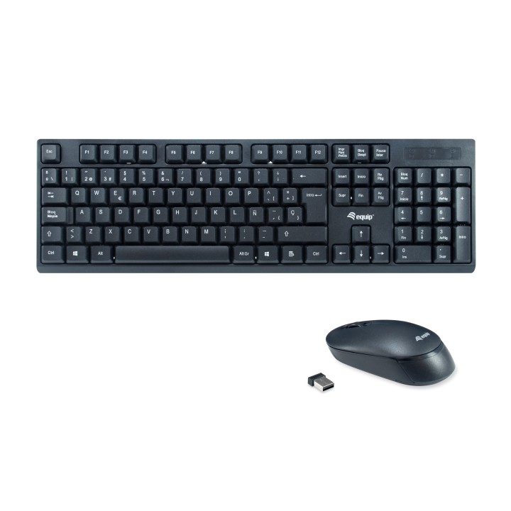 Teclado+Raton EQUIP Life RF Óptico Negro (EQ245221)