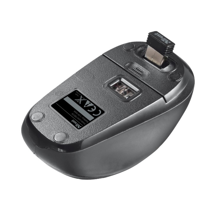 Ratón Trust Yvi Óptico Wireless RF 1600dp Negro (18519)