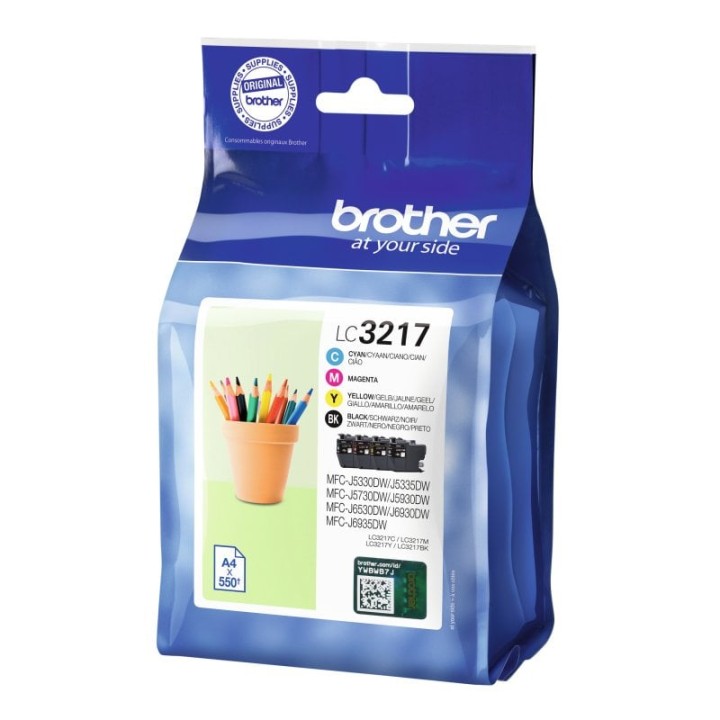 Cartucho de Tinta Original Brother LC3217VAL MultiPack Negro/Cian/Magenta/Amarillo