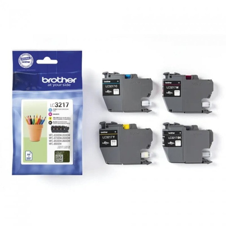 Cartucho de Tinta Original Brother LC3217VAL MultiPack Negro/Cian/Magenta/Amarillo
