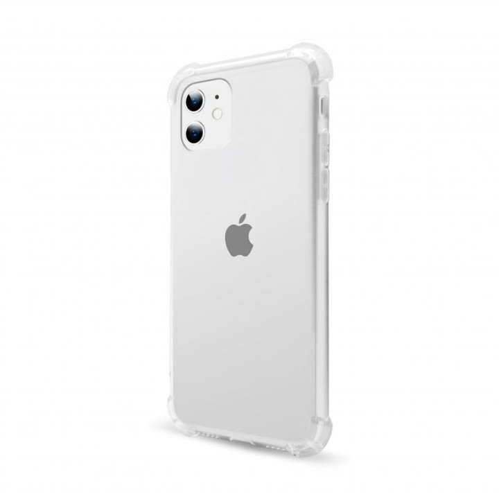 PcCom Essential Funda Antishock Transparente para iPhone 12 Mini
