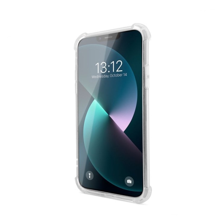 PcCom Essential Funda Antishock Transparente para iPhone 13 Pro Max