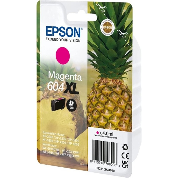 Cartucho de Tinta Original Epson 604XL Magenta
