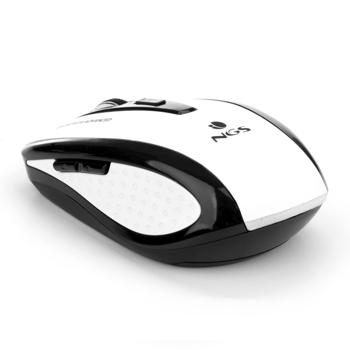 Ratón NGS Óptico RF 1600dpi Blanco (FLEA ADVANCE WHITE)