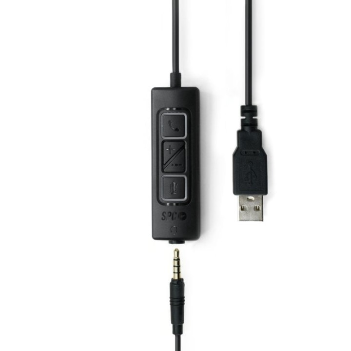 SPC Brave Pro Auriculares Profesionales con Cancelación de Ruido USB-A Negros