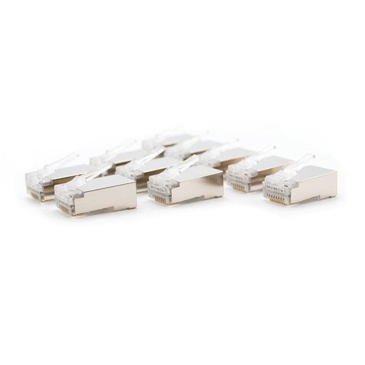 Conector RJ45 Nanocable Cat5e FTP Metálico Pack 10 Unidades