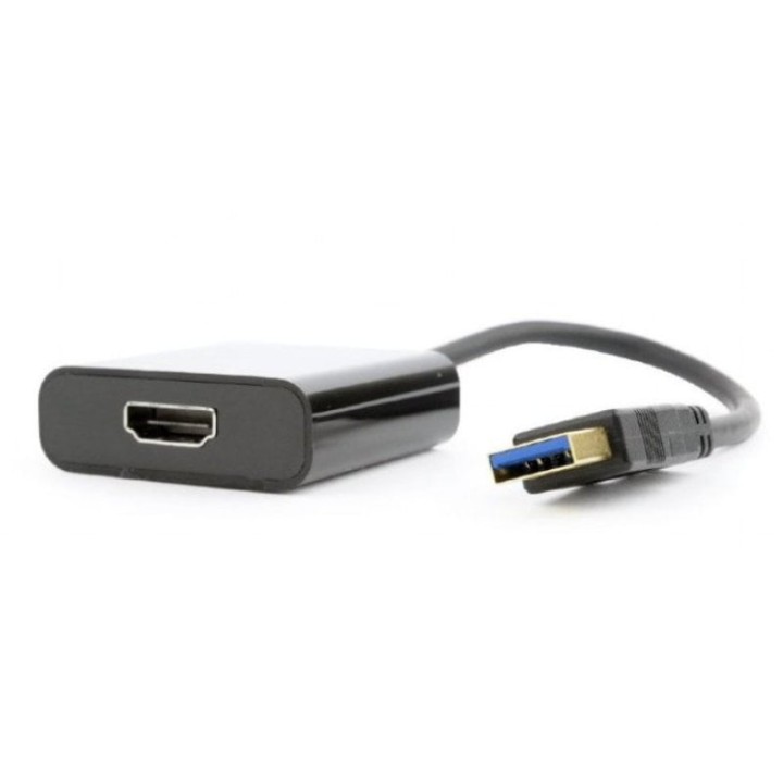 Gembird A-USB3-HDMI-02 Adaptador HDMI a USB 3.0 Hembra/Macho Negro