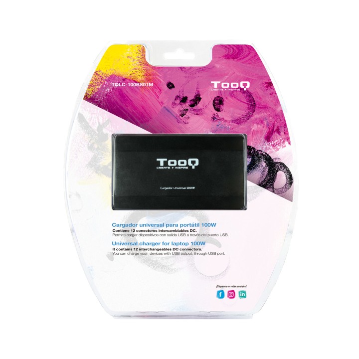 Cargador TooQ 100W 12 DC 1xUSB Negro (TQLC-100BS01M)