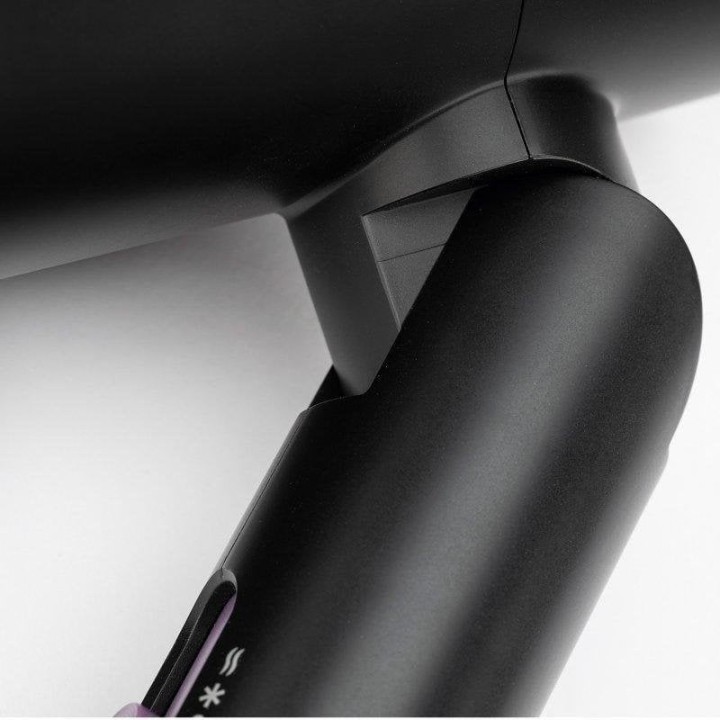 Secador de Pelo Plegable Jata JBSC1430 2200W 3 Temperaturas 3 Velocidades con Accesorios Negro