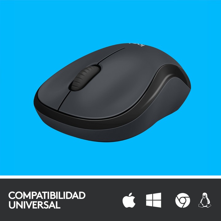 Ratón LOGITECH M220 Óptico 1000dpi Negro (910-004878)