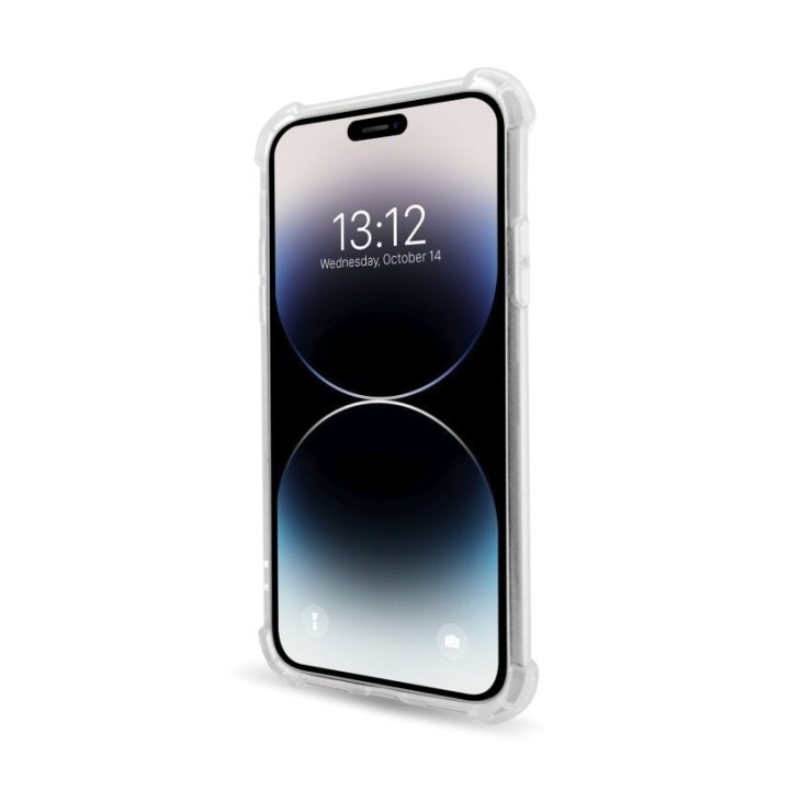 PcCom Essential Funda Antishock Transparente para iPhone 14 Pro Max